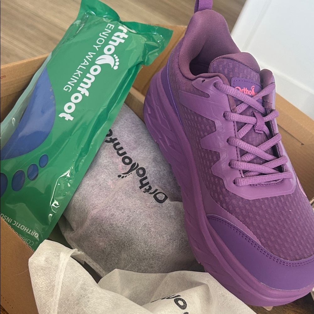 Orthocomfoot Women's Purple Athletic Shoes